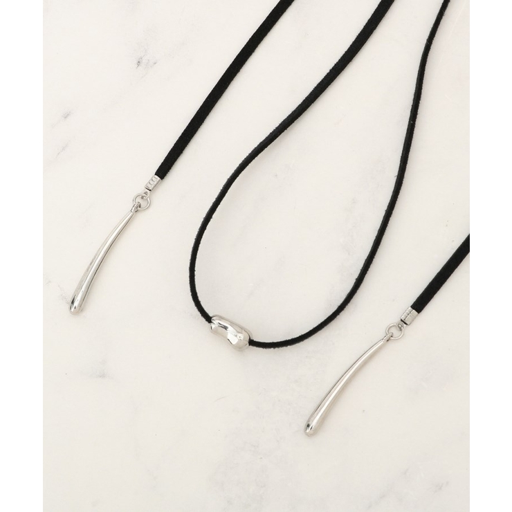 ブラック(019) | スウェード調メタルチョーカー | grove