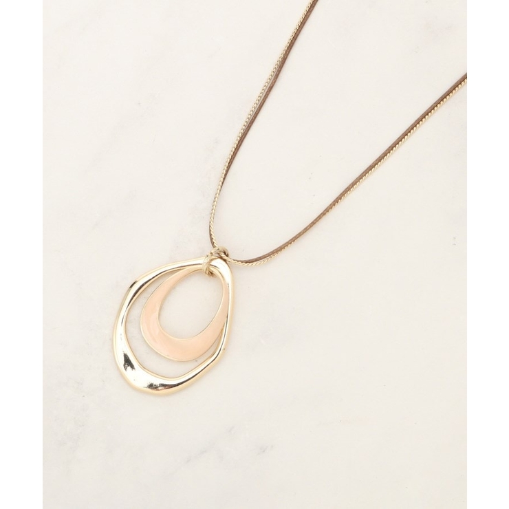 ライトベージュ(051) | コードメタル2連ネックレス | grove