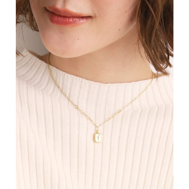 メタルメダリオンショートネックレス | grove | 詳細画像4 