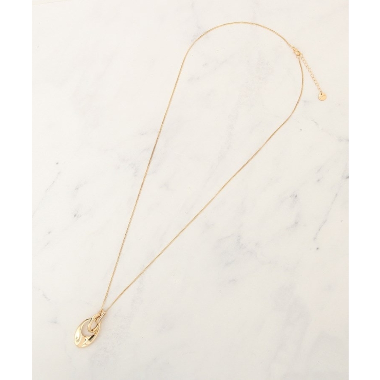 ニュアンスメタルビジューネックレス | grove | 詳細画像2 