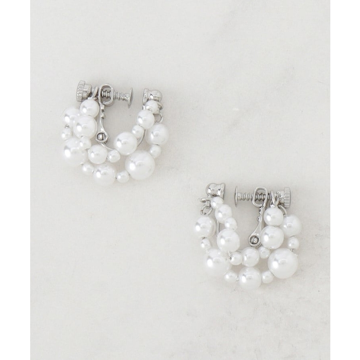 シルバー(006) | メニーパール調イヤリング | grove