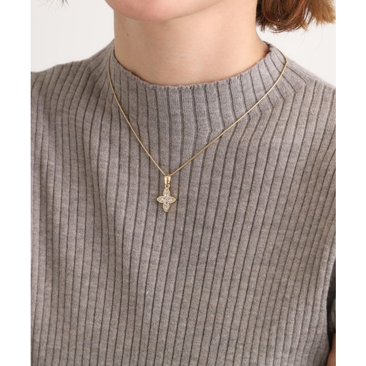 フラワーモチーフショートネックレス | grove | 詳細画像5 