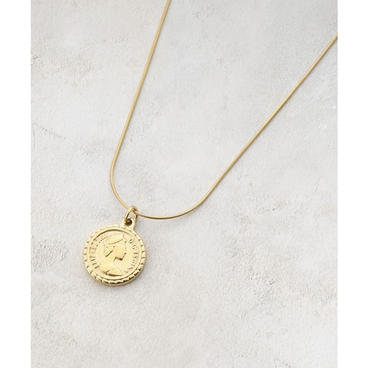 ゴールド(007) | 【ステンレス】コインチェーンネックレス | grove