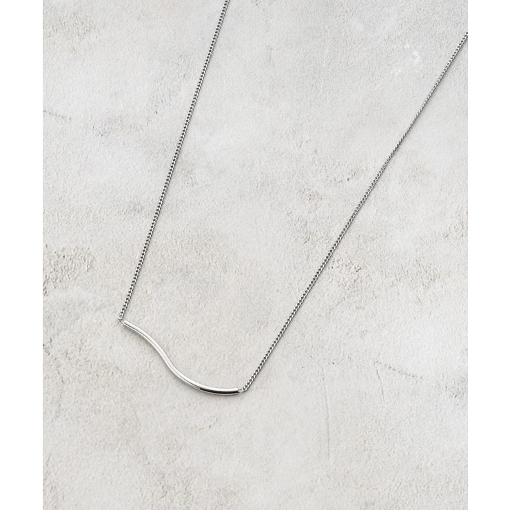 【ステンレス】ニュアンスメタルバーネックレス | grove | 詳細画像1 