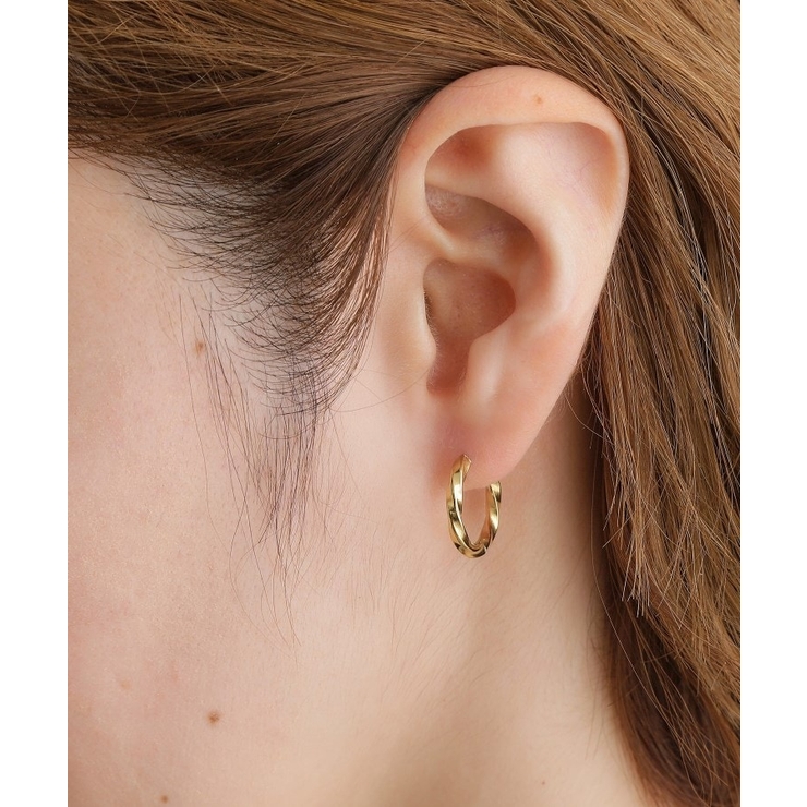 【ステンレス】ニュアンスフープピアス | grove | 詳細画像4 