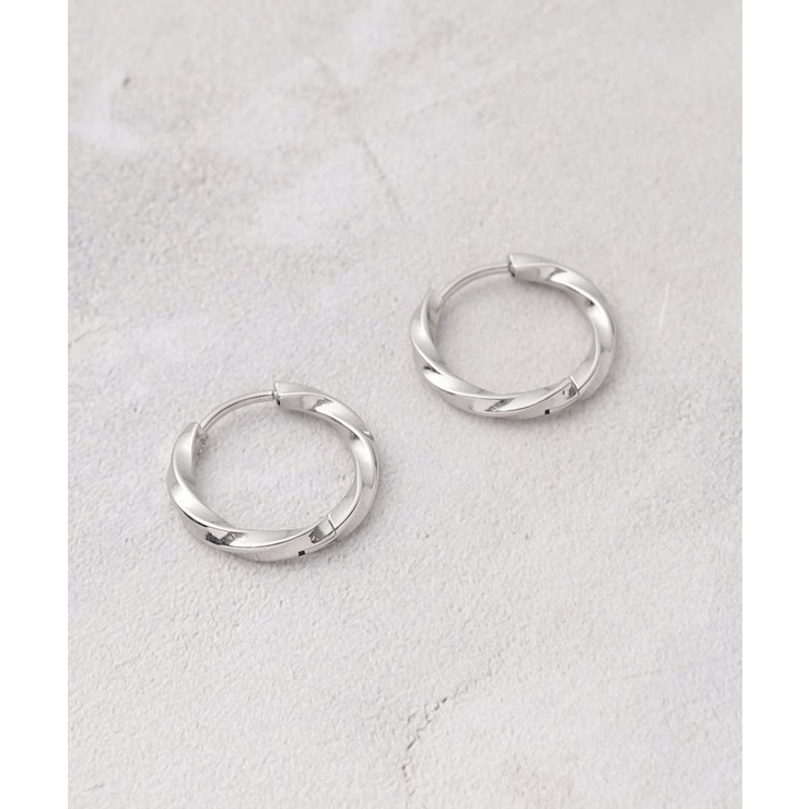 シルバー(006) | 【ステンレス】ニュアンスフープピアス | grove