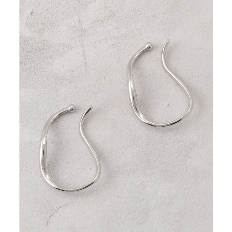 シルバー(006) | オーバルメタルイヤーカフ | grove