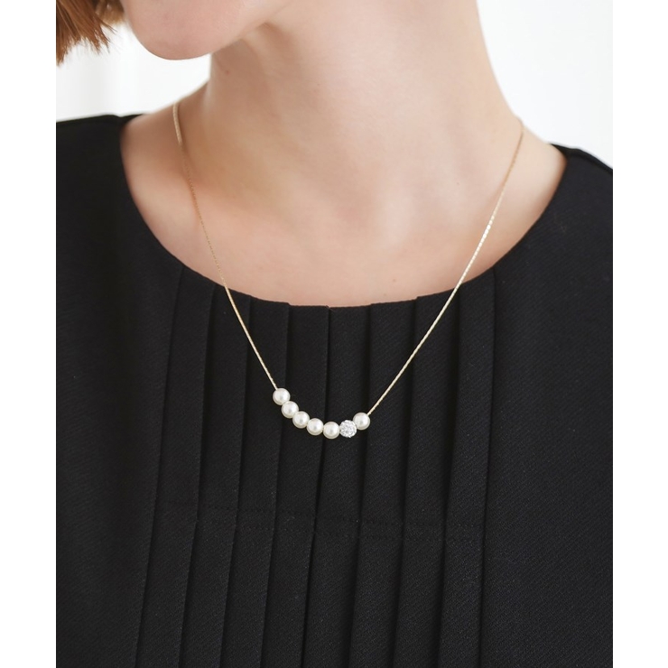 パール調ロンデルネックレス | grove | 詳細画像4 