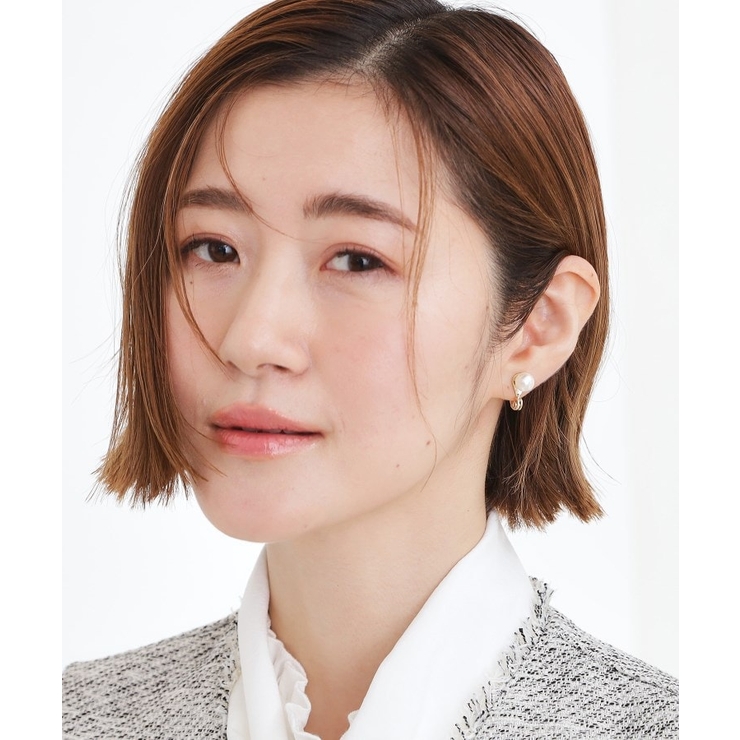 リバーシブルパール調ビジューイヤリング | grove | 詳細画像5 