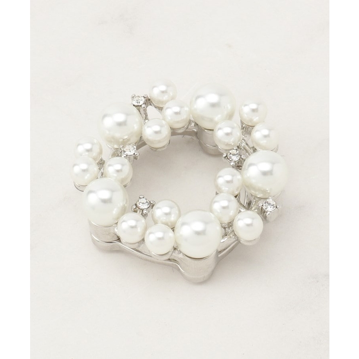 シルバー(006) | マグネットラウンドブローチ | grove