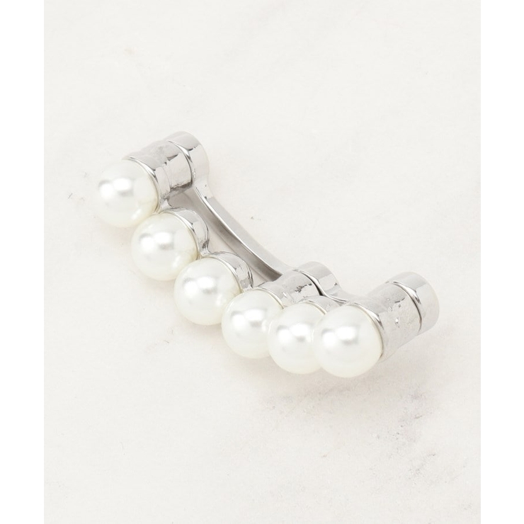 シルバー(006) | マグネットRラインパール調ブローチ | grove