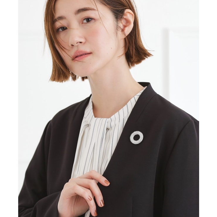 マグネットビジューラウンドブローチ | grove | 詳細画像6 