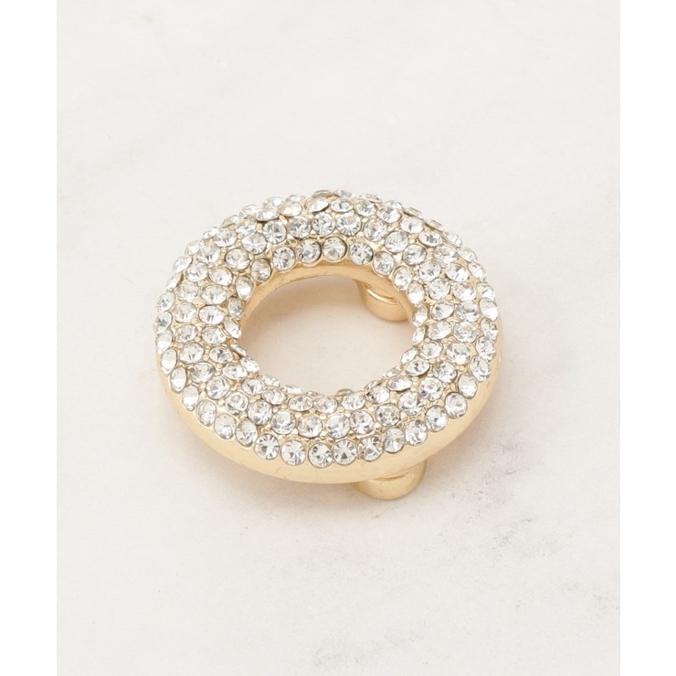 ゴールド(007) | マグネットビジューラウンドブローチ | grove