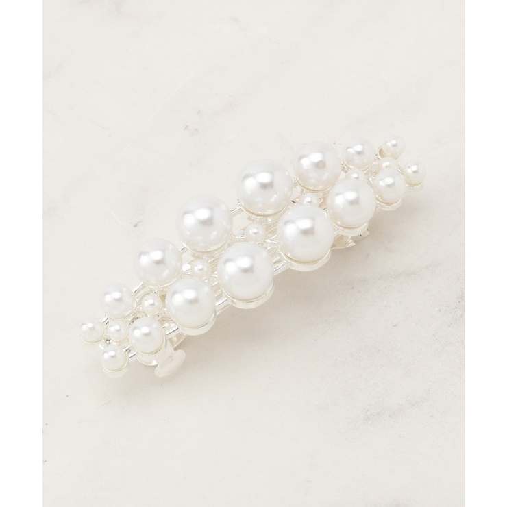 シルバー(006) | グラデーションパール調バレッタ | grove