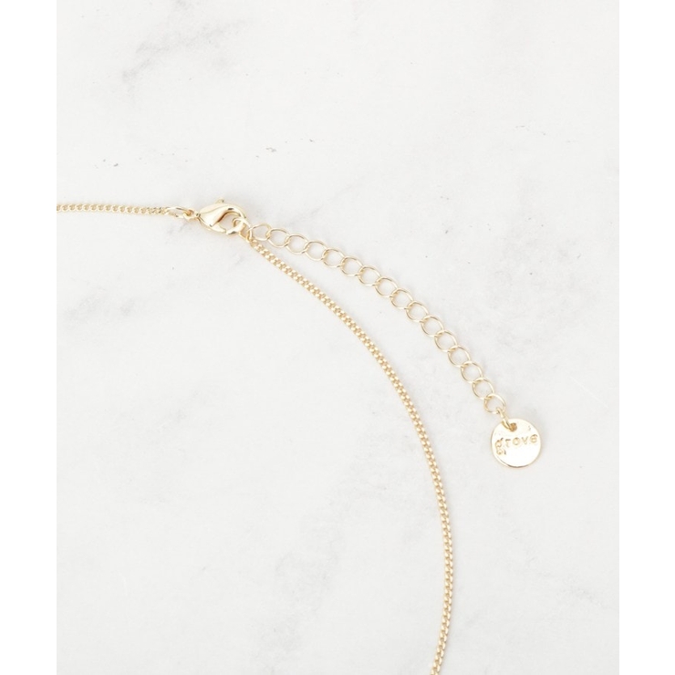 ツイストダブルオーバルパール調ネックレス | grove | 詳細画像3 