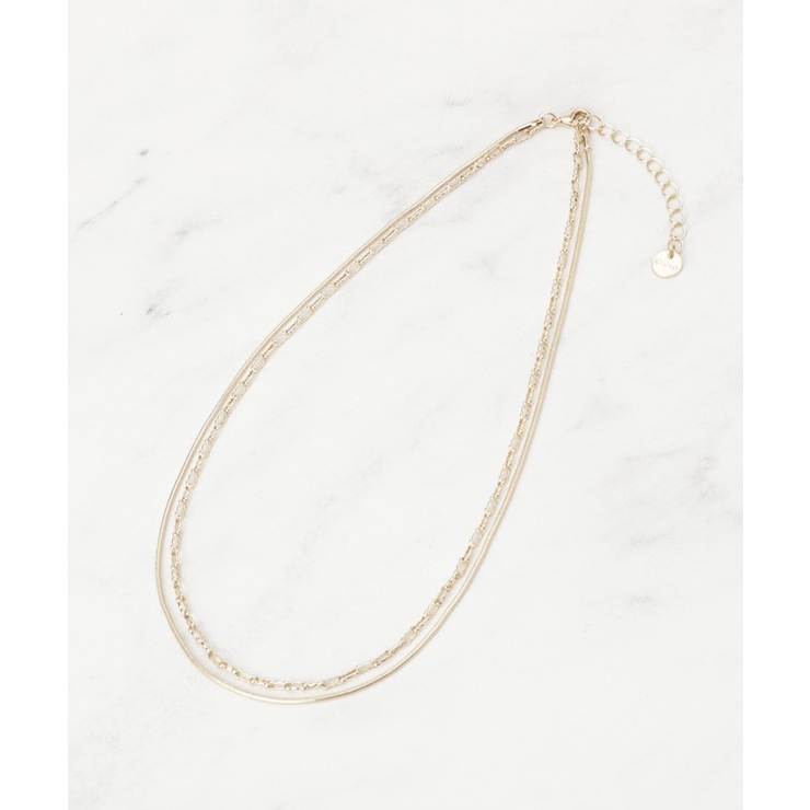 デザインチェーン2連ネックレス | grove | 詳細画像1 