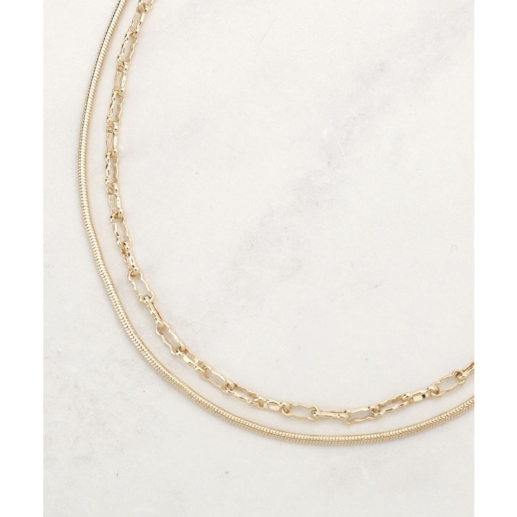 デザインチェーン2連ネックレス | grove | 詳細画像2 