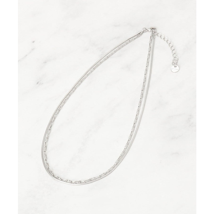 シルバー(006) | デザインチェーン2連ネックレス | grove