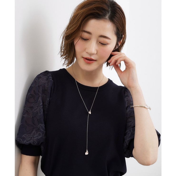 メタルエポフラワーペタルネックレス | grove | 詳細画像5 