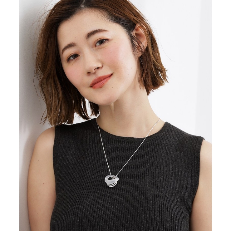 カラーアクリルリングネックレス | grove | 詳細画像5 