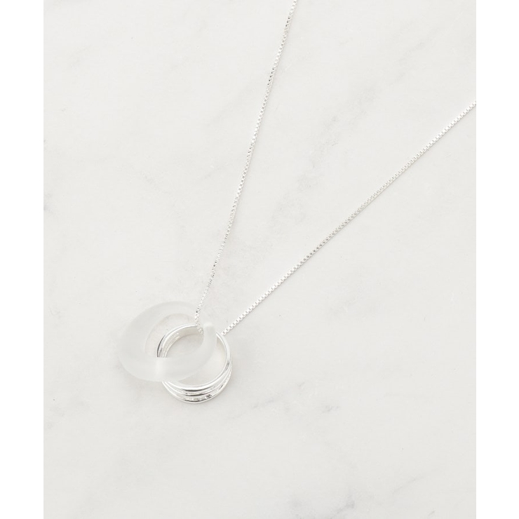 クリスタル/透明(000) | カラーアクリルリングネックレス | grove