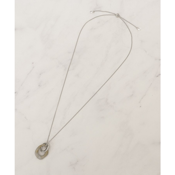 マーブルアクリルリングネックレス | grove | 詳細画像2 