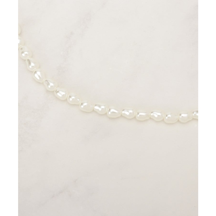 バロックパール調メタルクラスプネックレス | grove | 詳細画像2 