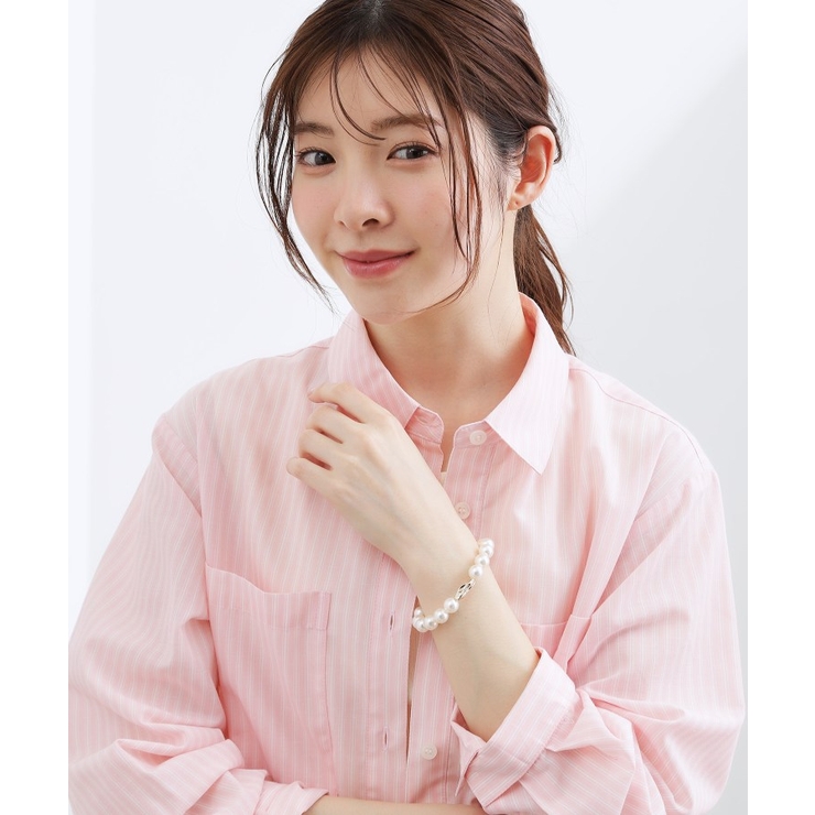 フェイクパールメタルゴムブレス | grove | 詳細画像4 