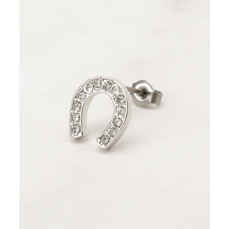 【HORSESHOEシリーズ】キラキラビジューホースシューピアス | grove | 詳細画像2 