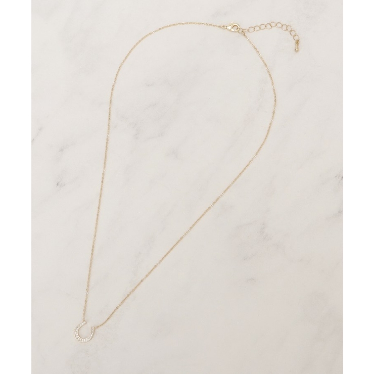 【HORSESHOEシリーズ】ビジュー馬蹄ネックレス | grove | 詳細画像2 