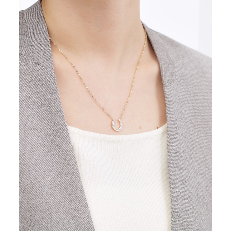 【HORSESHOEシリーズ】ビジュー馬蹄ネックレス | grove | 詳細画像5 