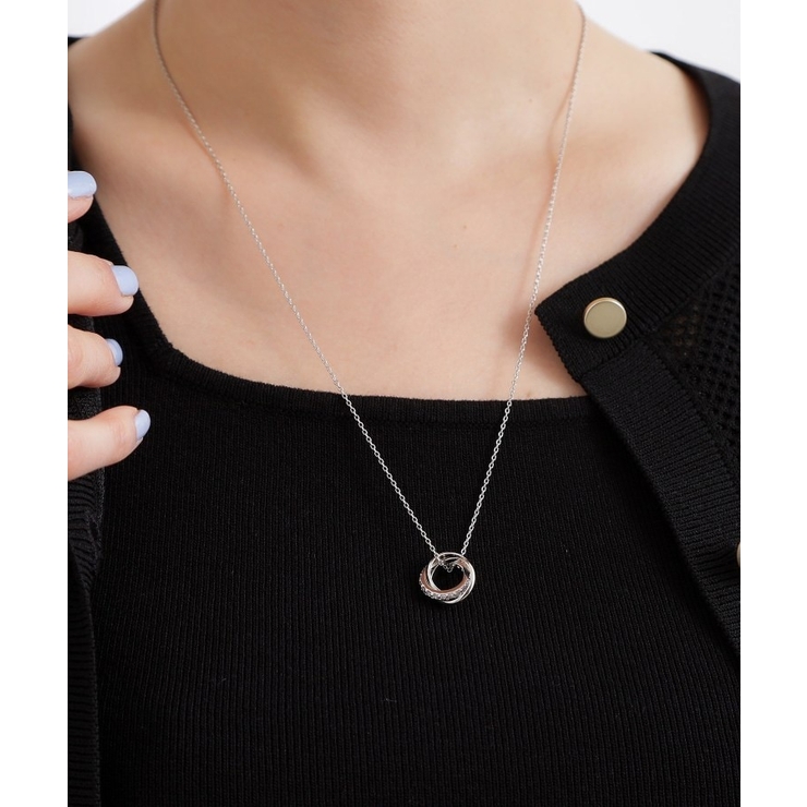 ミニビジューリングY字アジャスタブルネックレス | grove | 詳細画像4 