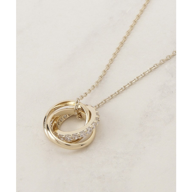 ゴールド(007) | ミニビジューリングY字アジャスタブルネックレス | grove