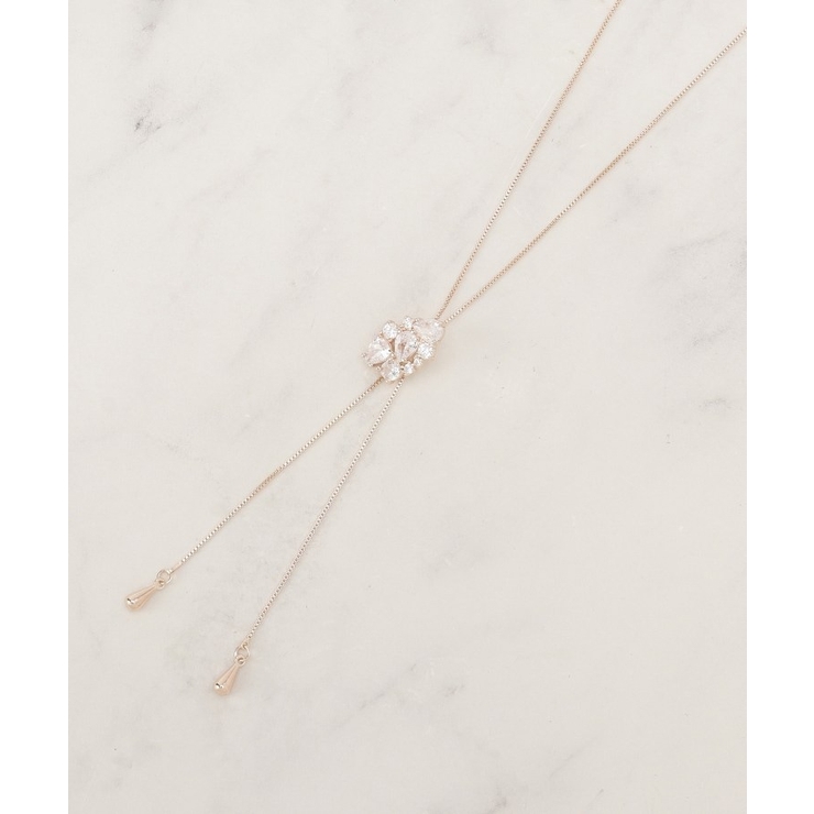 ピンクゴールド(005) | ビジュースライドネックレス | grove