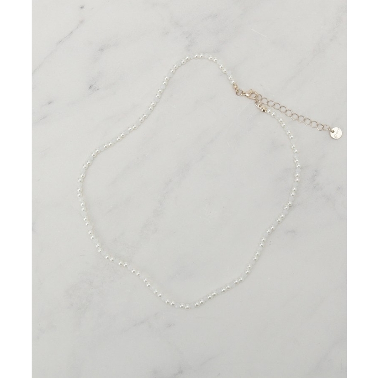 プチパール調ショートネックレス | grove | 詳細画像1 