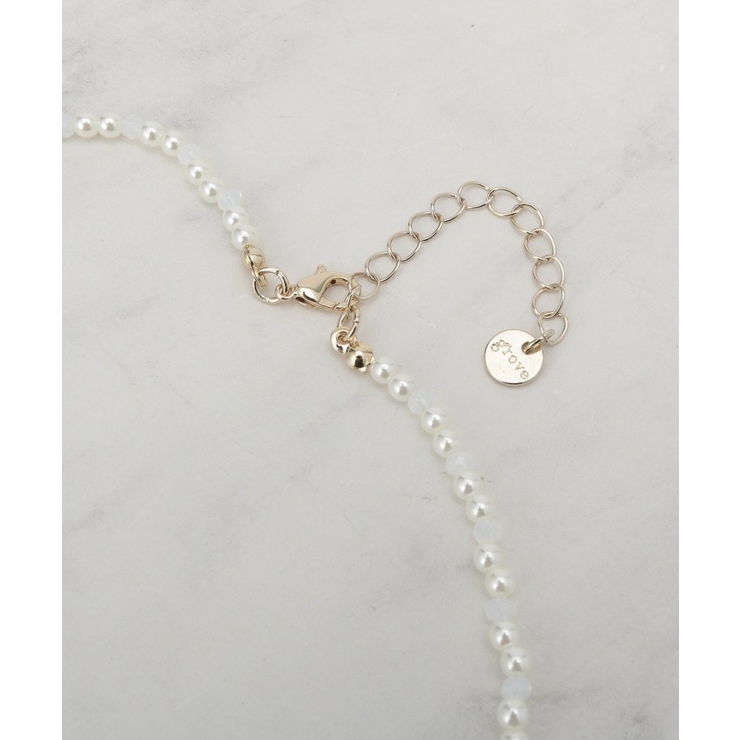 プチパール調ショートネックレス | grove | 詳細画像3 