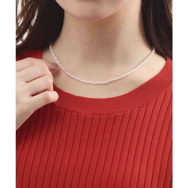 プチパール調ショートネックレス | grove | 詳細画像4 