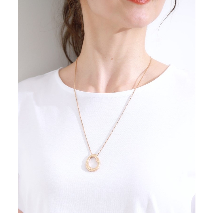 つやなしオープンループネックレス | SHOO・LA・RUE | 詳細画像1 