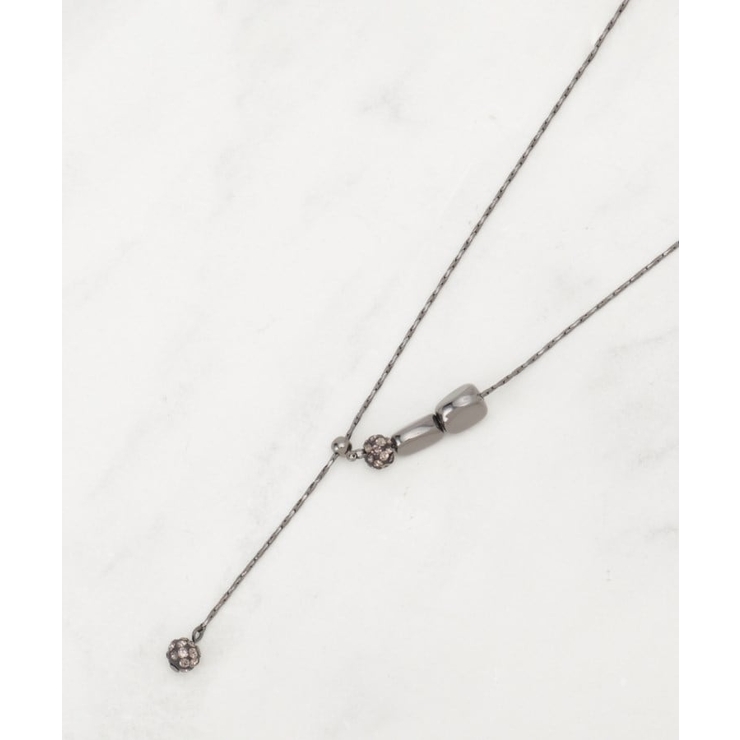 ブラック(019) | 【2WAY】メタルパヴェネックレス | SHOO・LA・RUE