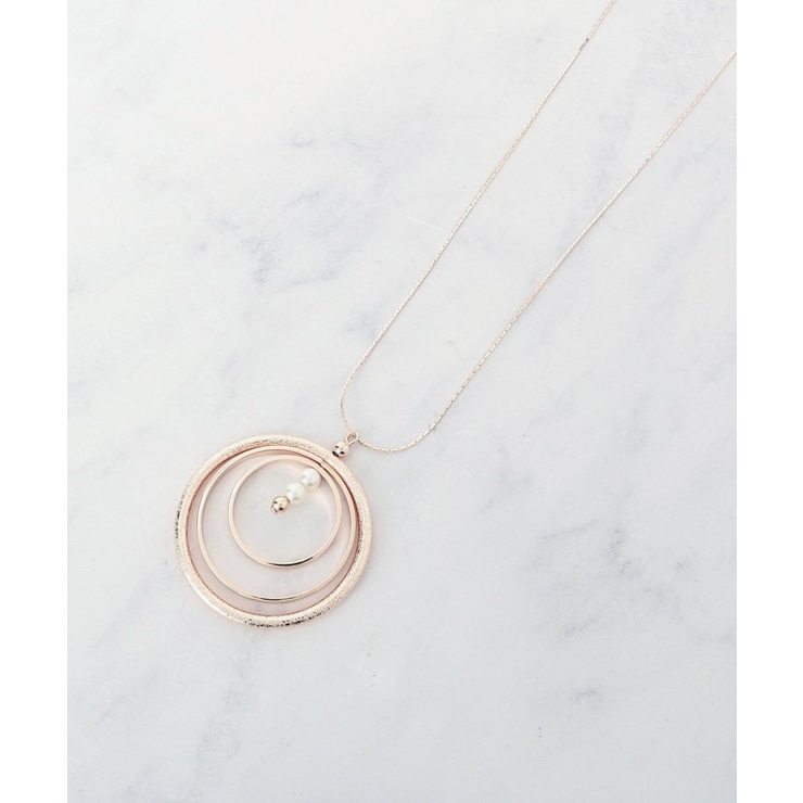 ピンクゴールド(005) | ざらざらサークル3連ネックレス | SHOO・LA・RUE