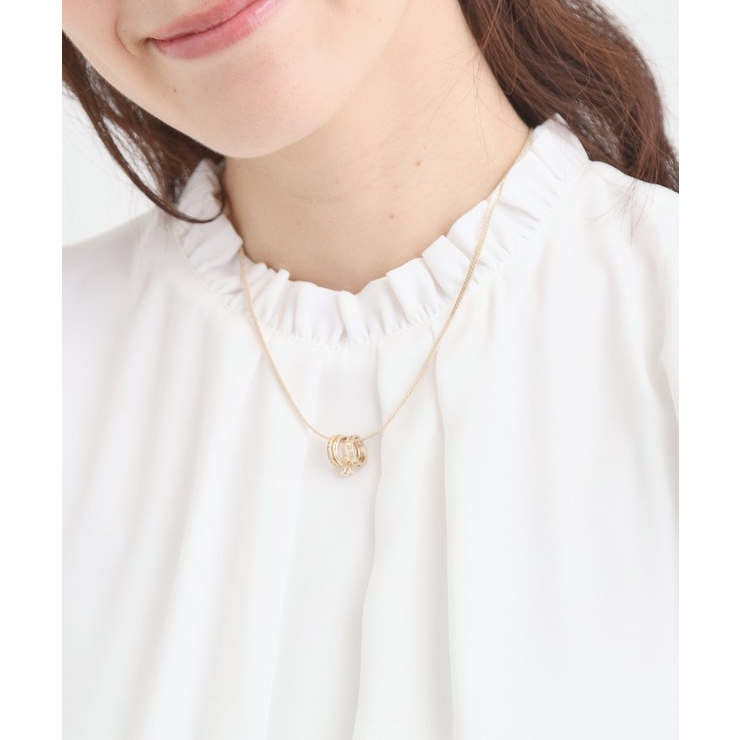 ミニトリプルリングスネークショートネックレス | SHOO・LA・RUE | 詳細画像5 