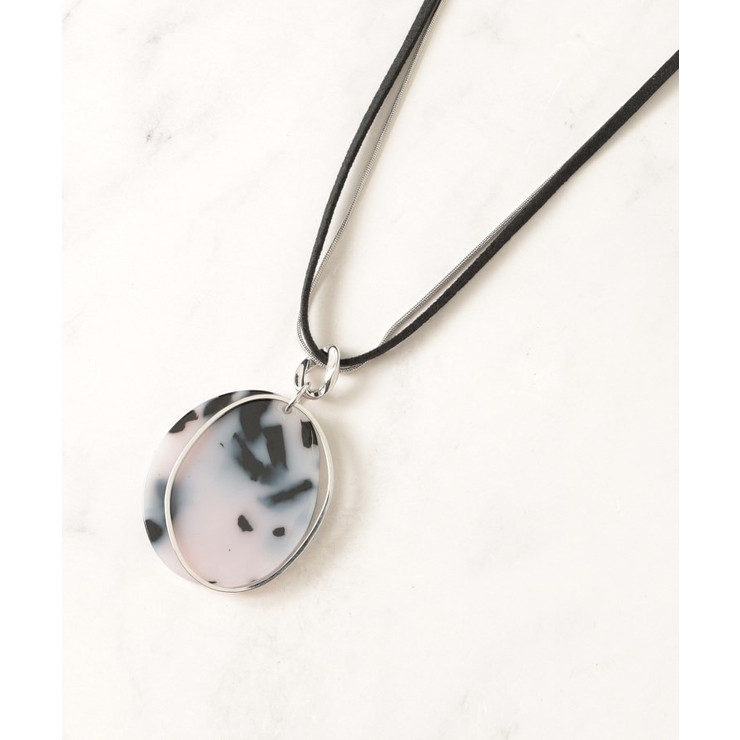 グレー(012) | スエード紐＆スネークモチーフネックレス | SHOO・LA・RUE