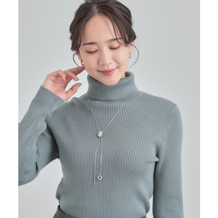 キラキラループタイネックレス | SHOO・LA・RUE | 詳細画像1 