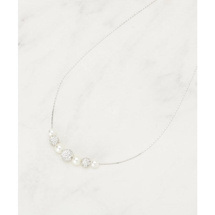 【セレモニー】ポイントパヴェショートネックレス | SHOO・LA・RUE | 詳細画像2 