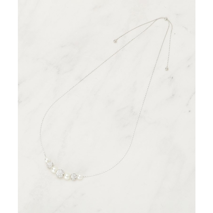 【セレモニー】ポイントパヴェショートネックレス | SHOO・LA・RUE | 詳細画像3 