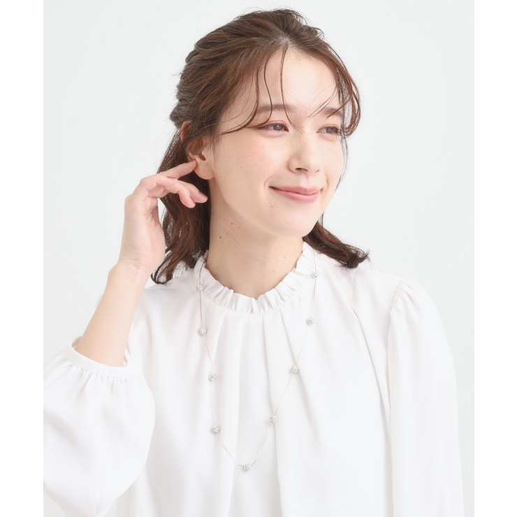 【セレモニー】とばしパヴェネックレス | SHOO・LA・RUE | 詳細画像1 