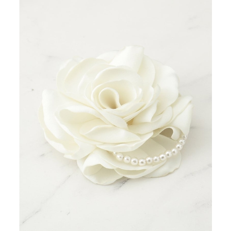 アイボリー(004) | 【セレモニー】サテンコサージュ | SHOO・LA・RUE