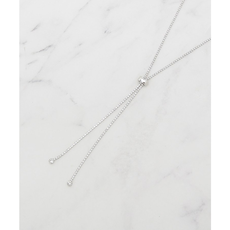 シルバー(006) | 【2WAY】上品に輝く ダイヤレーンネックレス | SHOO・LA・RUE