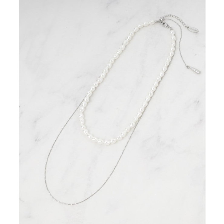 シルバー(006) | 【3WAY】フェイクパールネックレス | SHOO・LA・RUE