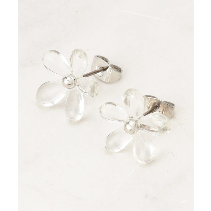 シルバー(006) | クリアフラワーピアス | SHOO・LA・RUE